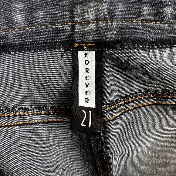 Vintage Forever 21 Jeans Dark Wash Flare Split Hem Women's M Made in USA - Picture 4 of 11